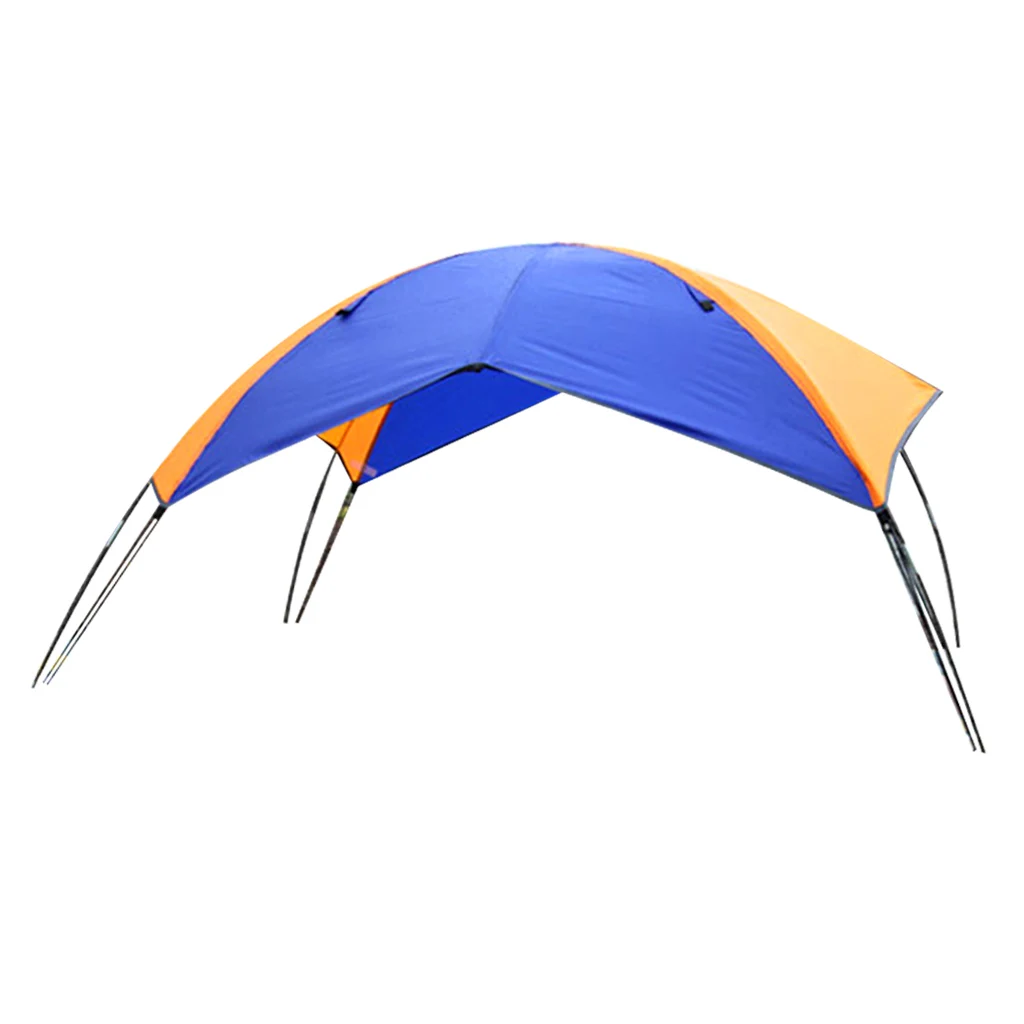 2-person Inflatable Boat Sun Shelter Awning Top Cover Fishing Tent Sun Shade for Marine Canoe Kayak Boat Dinght Accessories