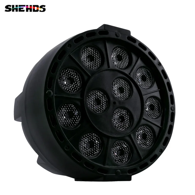 SHEHDS Светодиодный прожектор 12x3 Вт фиолетового цвета, УФ-освещение с DMX512 для дискотеки, DJ, проектор, вечерние, фиолетовые