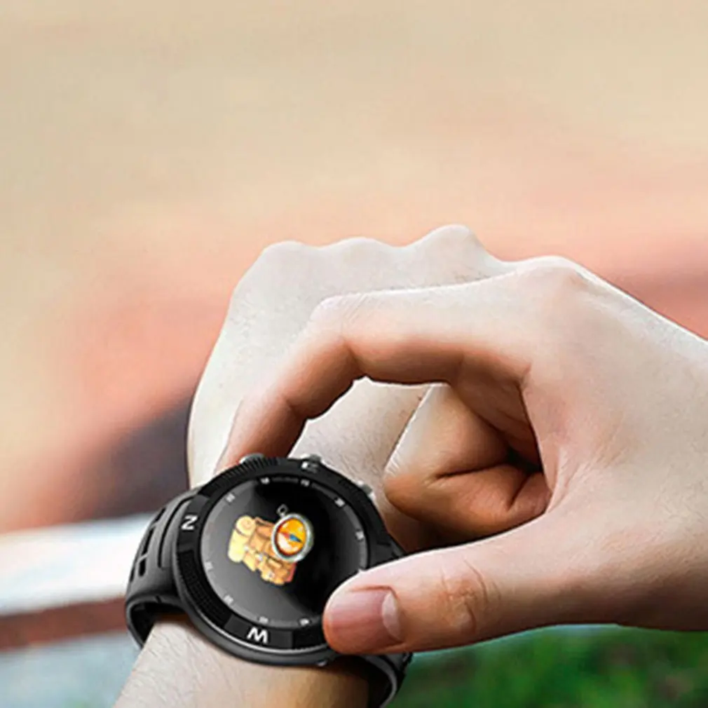 F18 Smartwatch Sports Round Dial IP68 Waterproof Call Message Reminder Pedometer Sleep Monitoring GPS Smart Watch