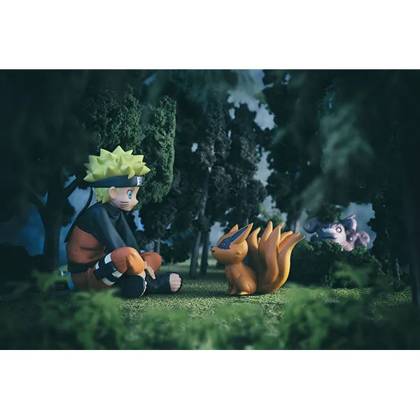 10pc sset Anime Naruto Figurine Uzumaki Naruto And Bijuu PVC Action Figure Collection Model Toys  (2)