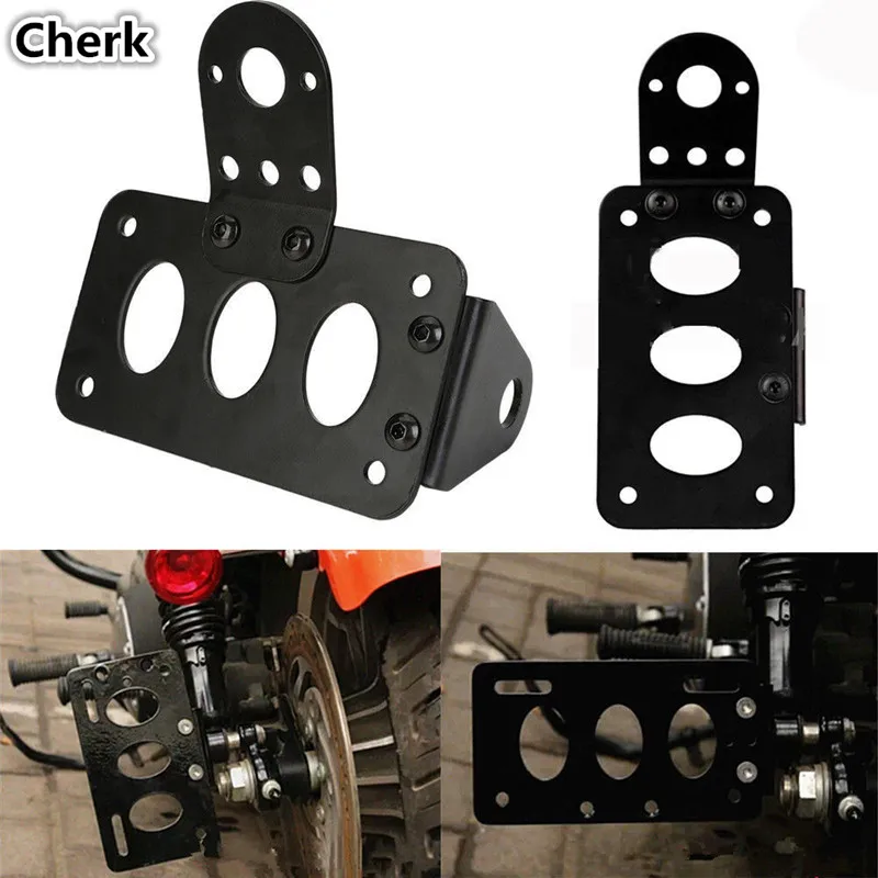 Боковой кронштейн для номерного знака мотоцикла Harley Chopper Brake Sportster Bobber Yamaha Suzuki