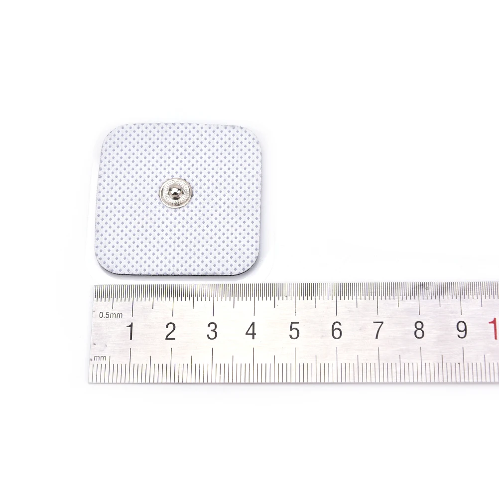 Self Adhesive replacement Electrode pad 10pcs square 4*4cm TENS non-woven for muscle stimulator Tens machine pads Braces Support