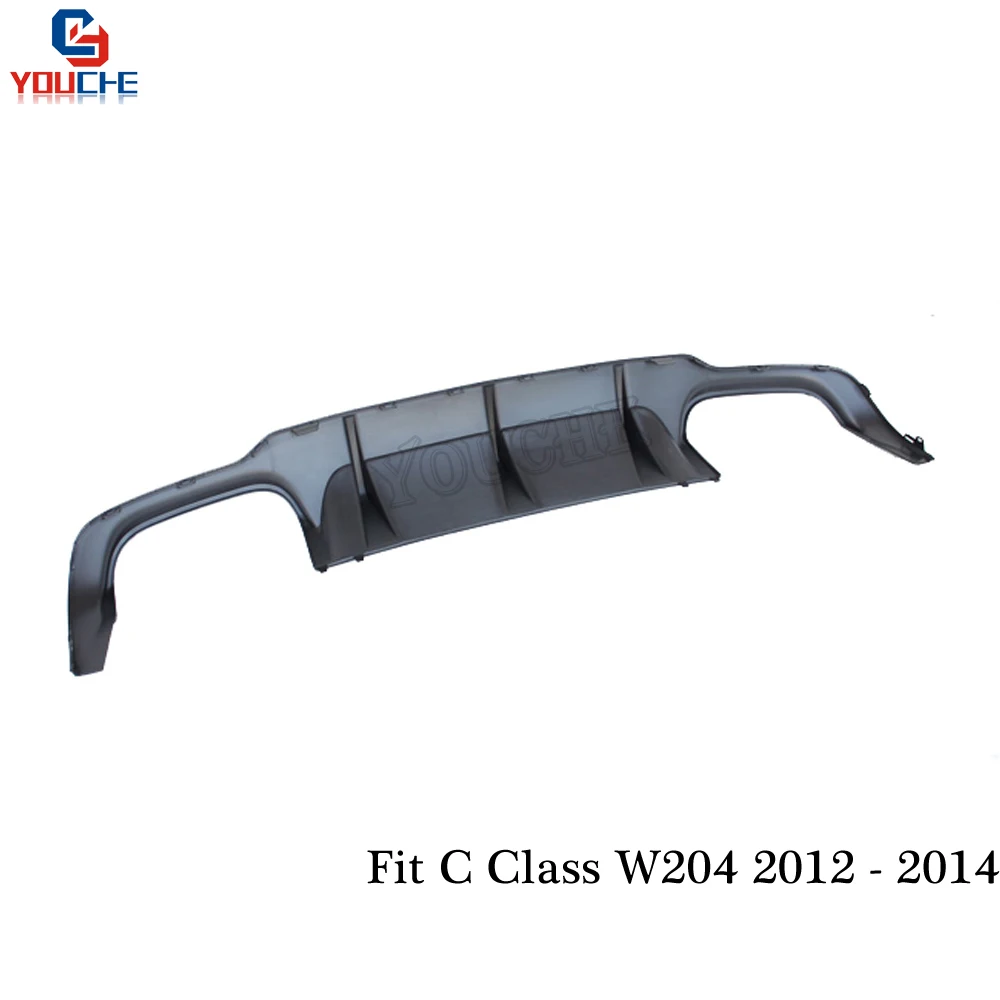 C63 стиль ABS пластиковый задний диффузор для Mercedes W204 2012 2013 2014 C180 C220 C200 C250 C300 C350