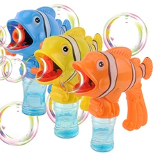 Горячая Распродажа, милые игрушки пистолет с мыльными пузырями, животные, рыба, лягушка, пузырьки, ручные пистолеты, игрушка для детей, веселая подвижная игра, подарок на день рождения