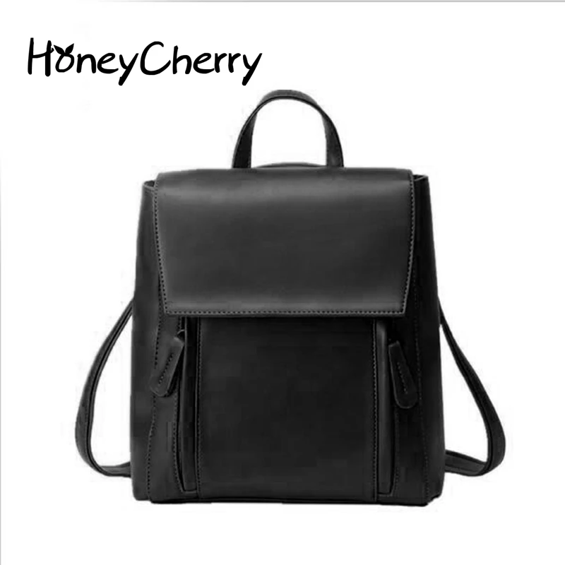 2016 Winter New Korean Fashion Leisure All match Simple Backpack School Multi purpose Bag Retro Wind