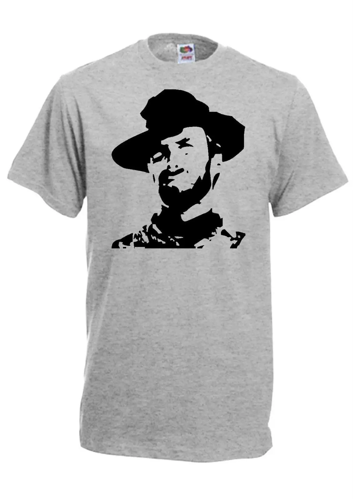 CLINT EASTWOOD silhouette ковбойская футболка в стиле вестерн с принтом Забавные футболки