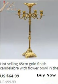 Золотые подсвечники 50 см/2" металлические подсвечники ваза для цветов столешница для свадебного украшения новогодние украшения новогодний декор для дома подарки на год