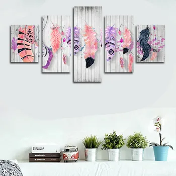 

Retro Feather 5 Piece diamond painting new arrival full square round drill embroidery mosaic cross stitch for Living Room Decor