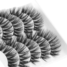 5 пар 3D норковые накладные ресницы Wispy Fuller густые ресницы натуральные длинные ресницы ручной работы инструменты для макияжа глаз