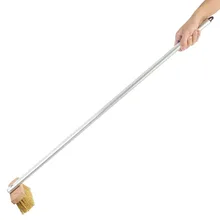 94 см/37,0 дюйма с ручкой из алюминиевого сплава для пиццы, барбекю, духовка-гриль, щетина для барбекю, чистящая щетка, скребок