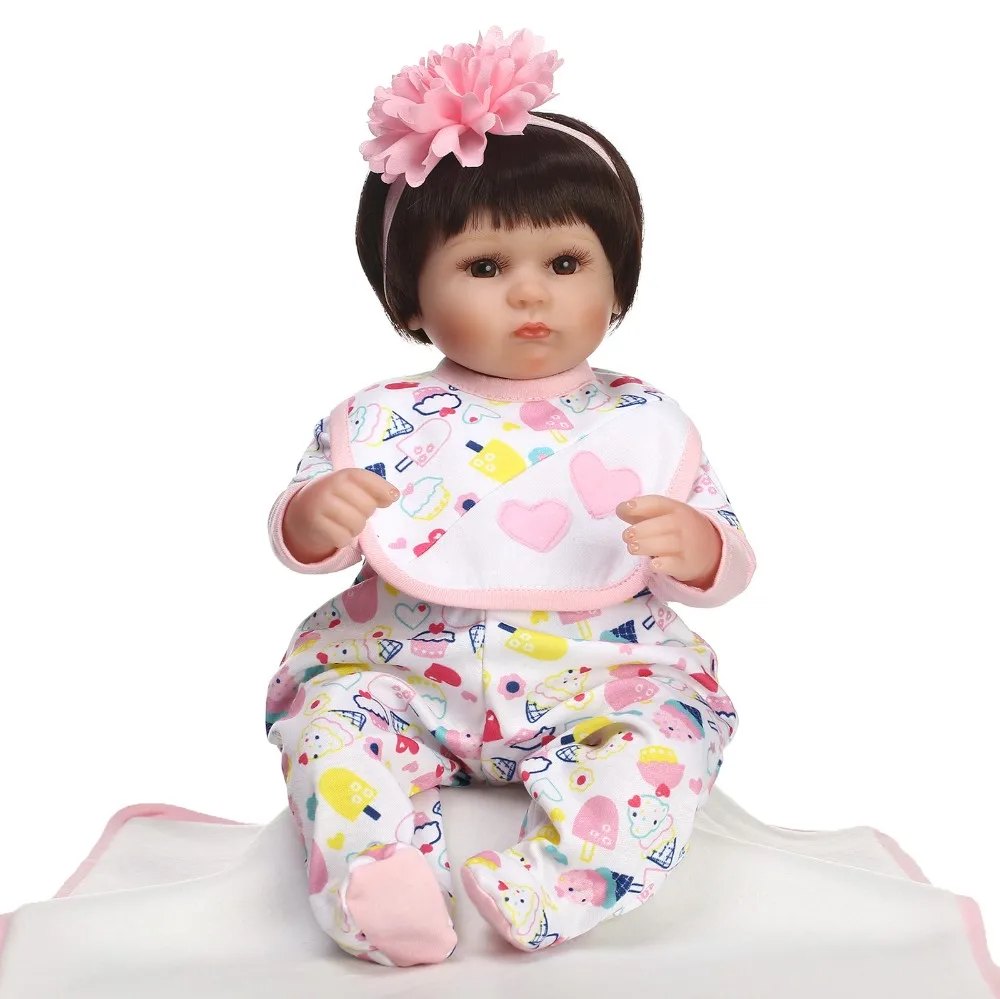 

NPKCOLLECTION 43cm Silicone Reborn Boneca Realista Fashion Baby Dolls For Princess Children Birthday Gift Bebes Reborn Dolls