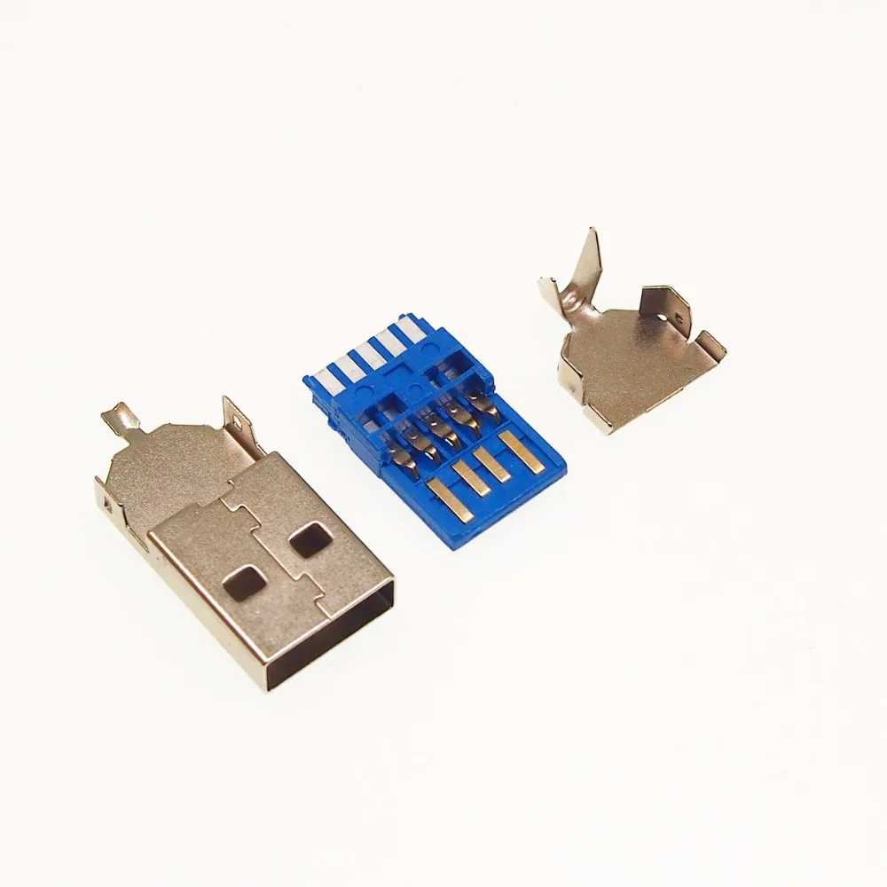 10 комплектов короткого типа usb3.0 штекер AM 3 0 USB разъем | Электроника