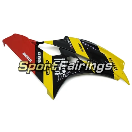 Полный обтекатели для Yamaha 2006 2007 YZF-600 R6 мотоциклетные YZF-600 R6 06 07 ABS инъекций выполните Пластик желтый Черные корпуса