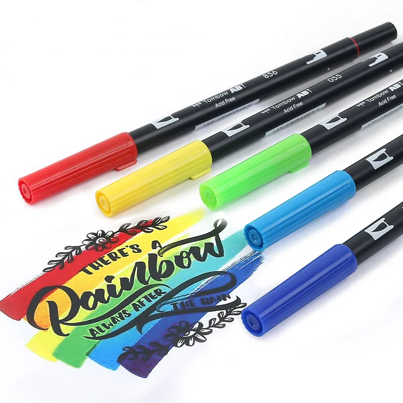 1 шт. цветные художественные маркеры, двойная кисть, маркер, ручка для рисования, манга, маркеры, ручки для дизайна, художественные ручки, школьные канцелярские принадлежности, 96 цветов