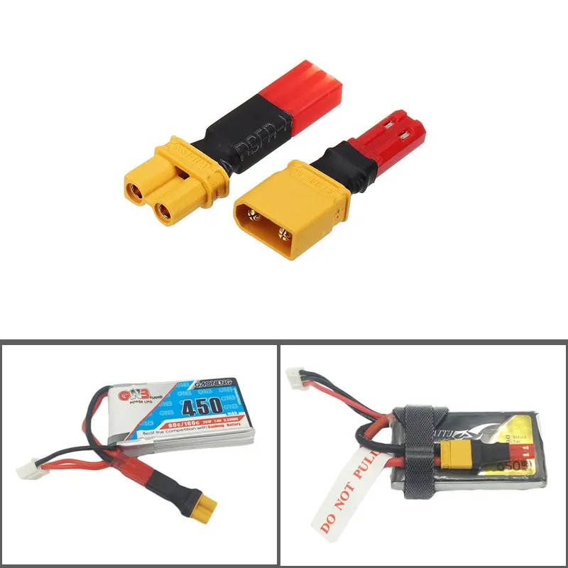 

2S 7.4V Lipo Battery Adapter Connector XT30 to JST Male Female Plug For RC Battery Models Spare Parts Accessories