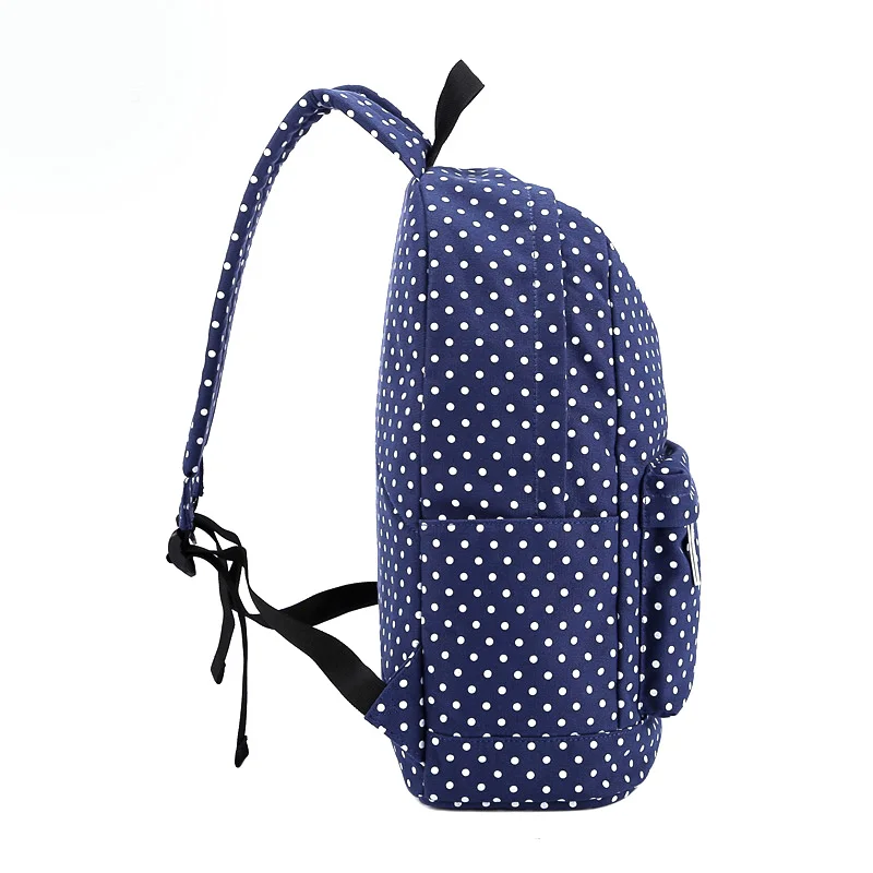Женский холщовый рюкзак с принтом в горошек для девочек подростков|women backpack|women