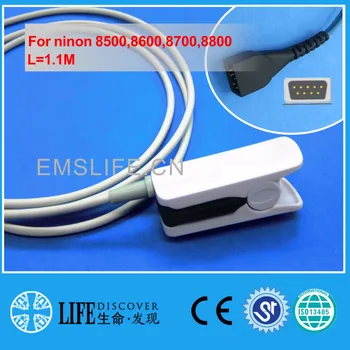 

Short cable MR finger clip spo2 oxygen sensor For nonin 8500,8600,8700,8800