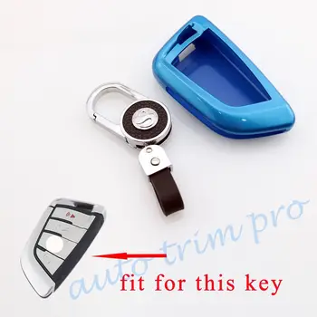

Chrome Key Holder Shell Case Bag Cover Trim Fit For BMW X1 X5 X6 F15 F16 F48 Accessories