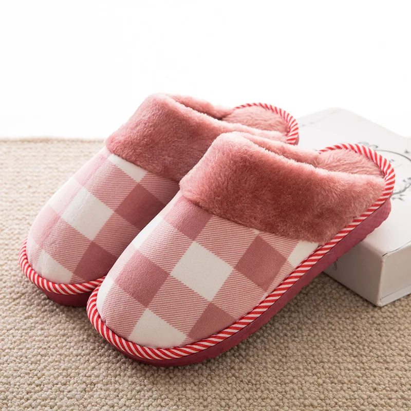 

Shoes Women Slippers Winter Warm Soft Indoor Floor Slippers Women/Men Shoes Bottom Couple Lovers Plush Home Slippers