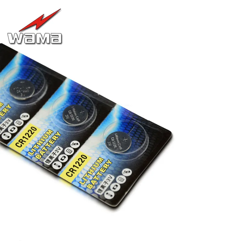 Батарейки Wama CR1220 10x с кнопками 3 в DL1220 LM1220 пульт дистанционного управления для