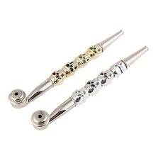 Классический цинковый сплав металлический череп курительные трубы мини-трубка съемные курительные трубки для табака измельчитель для сигарет аксессуары