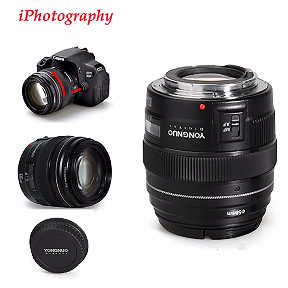 YONGNUO YN100mm F2/F2N AF/MF Lens Large Aperture