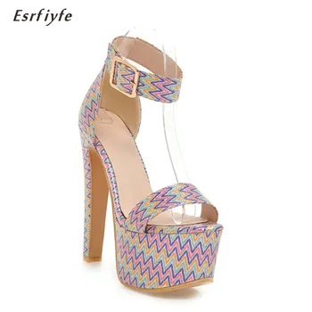 

ESRFIYFE 2018 New Spring Women Shoes Sexy Style Fashion High Heels Peep Toe Office & Career Shallow Footwear Women Pumps