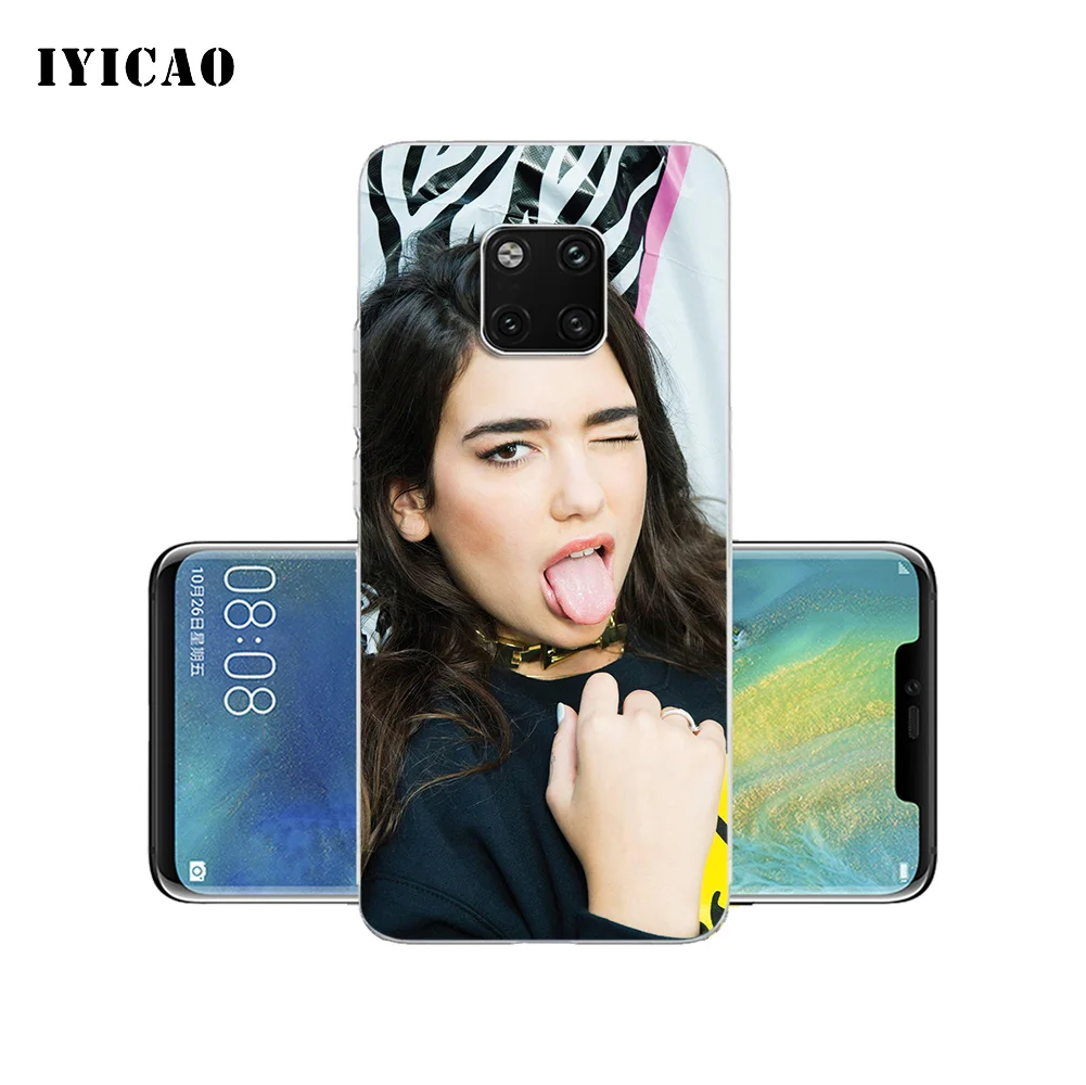 IYICAO Dua Lipa Мягкий силиконовый чехол для телефона Huawei Mate 10 20 Lite Pro Nova 2 2i 3 3i 4 TPU