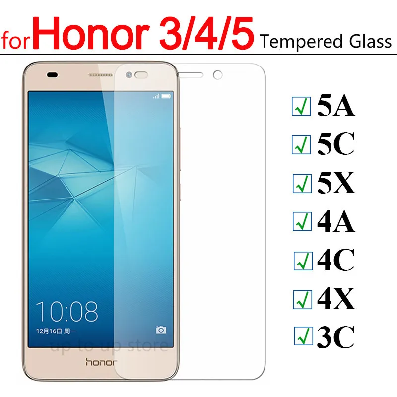 Защитное стекло для huawei Honor 5a 5c 5x закаленное стекло для Honor 4a 4c 4x5 4 a c x a5 защита экрана Verre Tremp чехол