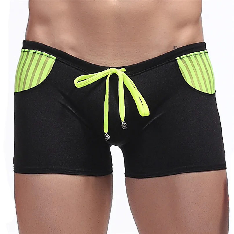 2018 New Mens Swim Briefs Swimwear Boxer Shorts Low Waist Boxers Underwear Men Comfortable Breathable Male Panties #2J19  (9)