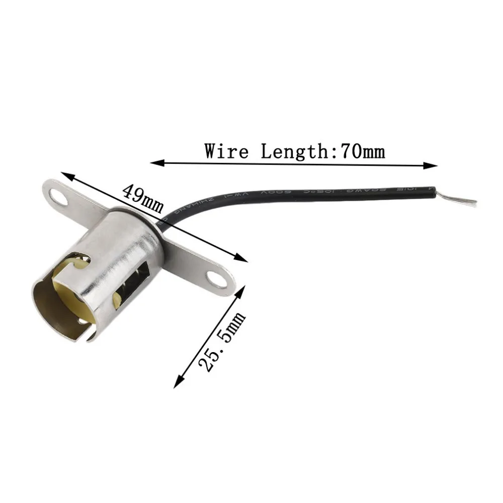 New BA15s 1156 Led Light Bulb Socket Auto Lamp Holder Base Single