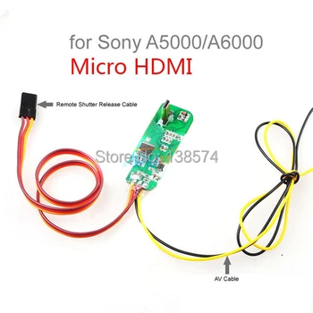

NEW Micro HDMI to AV Cable for Sony A5000/A6000 include Re-Shutter Release Cable