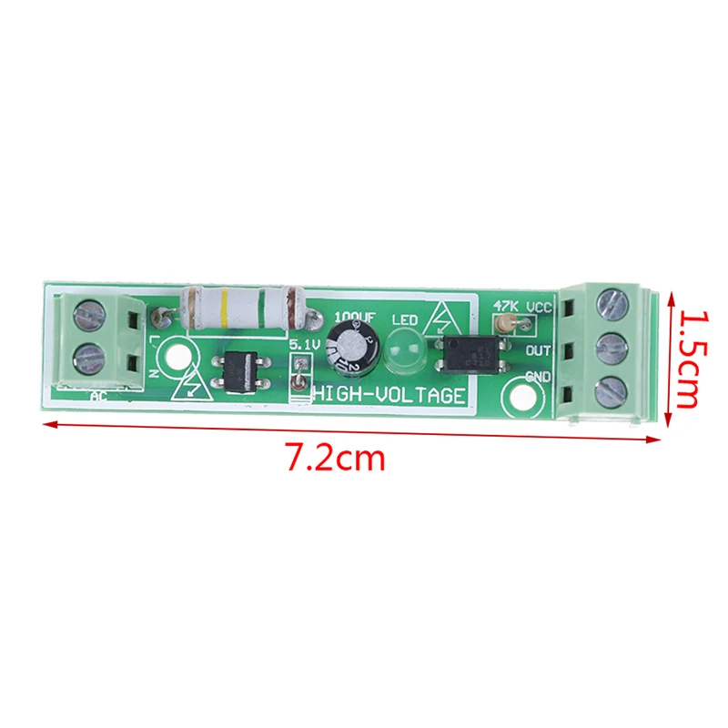 

1Pcs Channel AC 220V Optocoupler Isolation Module High Voltage Opto Isolator
