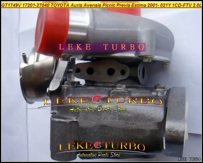 Бесплатная доставка Турбокомпрессор GT1749V 17201-27040 801891-0001 721164-0006 801891 для TOYOTA RAV4 D4D 01-