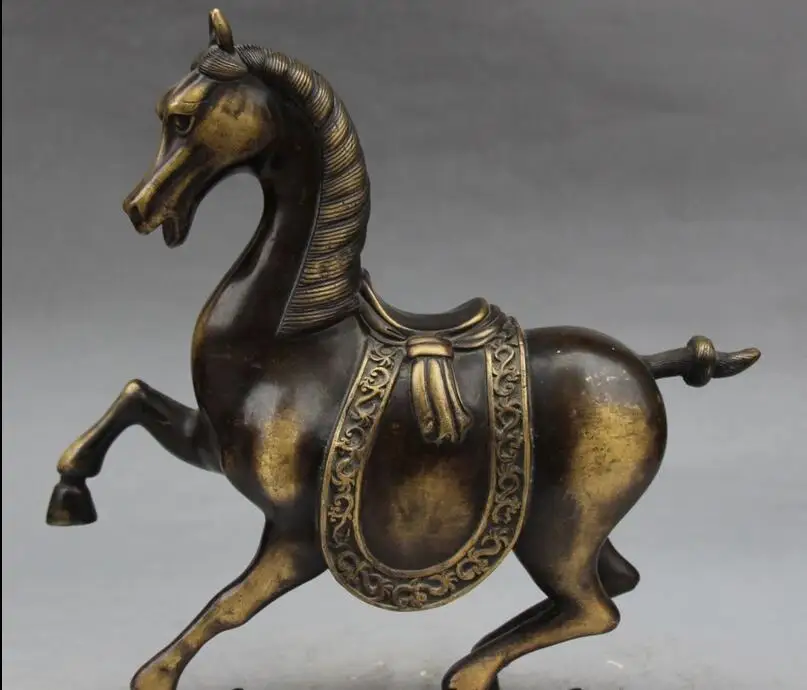

Details about 12" Chinese Folk Pure Bronze Zodiac Year Animal Horse Success Running Statue