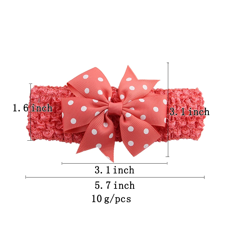 Baby Headbands Newly Design Little Girls Big Flower Elastic Lace Hair Accessories Handmade Flowers Headband (5)