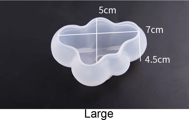 1 шт Круглый драгоценный камень шар/облако форма силиконовая форма для торта DIY шоколадная посуда для выпечки украшения торта пластырь плесень - Цвет: big