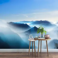 Холст фото обои вода Гора природа пейзаж для жизни комнатное домашнее настенное декоративные на заказ 3D абстрактные стены рулон бумаги