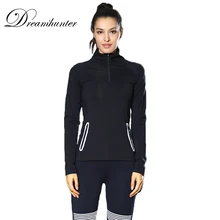 Тонкие женские куртки для бега, женские длинные рукава, фитнес-бег бодибилдинг, пальто на молнии, осенние спортивные костюмы для женщин