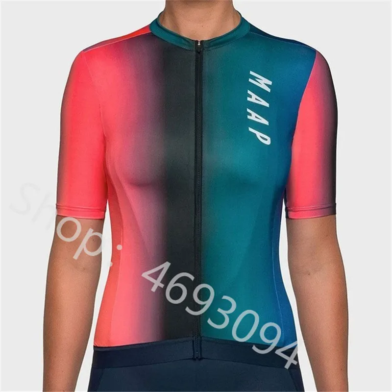 2 Ropa Ciclismo Pro Team женская спортивная одежда летняя с коротким рукавом велосипедная Джерси дышащая велосипедная одежда ropa ciclismo - Цвет: 2