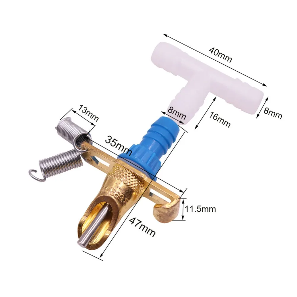 50 комплектов кролик Животноводство животные пьют воду ниппель поилка двойная пружина тройник не ржавеет и не протекает инкубация продукты магазин