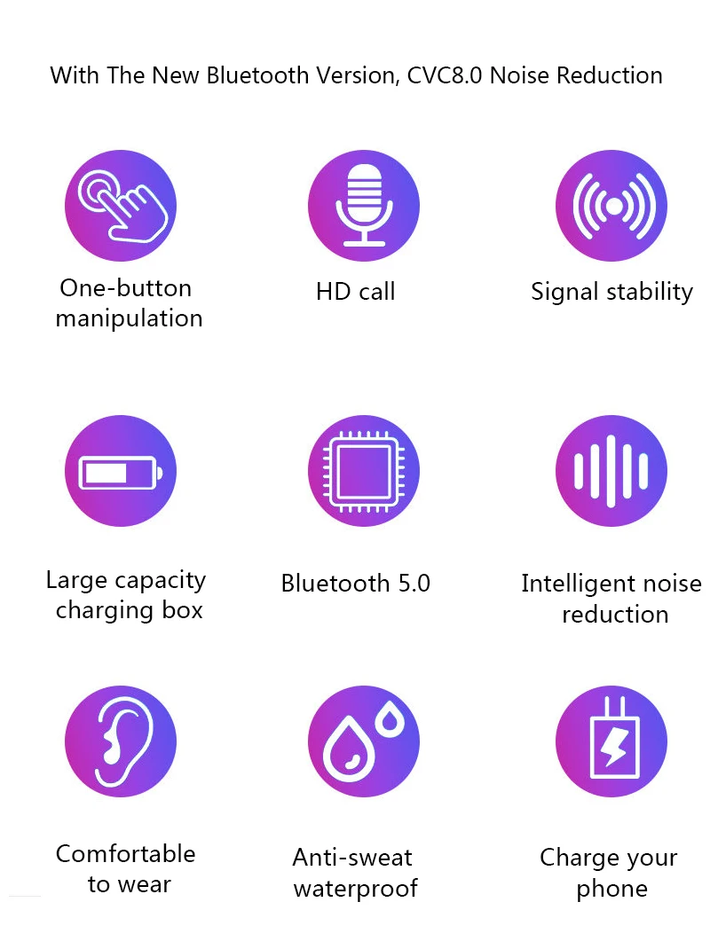 HBQ-Q32 беспроводные наушники TWS с Bluetooth 5,0, 2600 мА/ч, спортивные наушники, игровая гарнитура, светодиодный дисплей для телефона