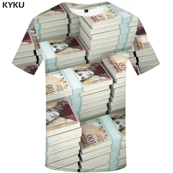 

KYKU Money T-shirt Men Venezuela Tshirts Casual Harajuku Shirt Print Vintage Tshirt Printed Gothic T-shirts 3d Mens Clothing