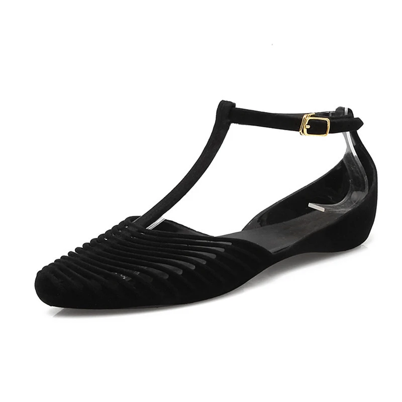 Cuculus/Коллекция года; женская летняя обувь на плоской подошве; Вьетнамки с узором в елочку; сандалии-шлепанцы; женская обувь на плоской подошве; 5 цветов; CC-016 - Цвет: Black