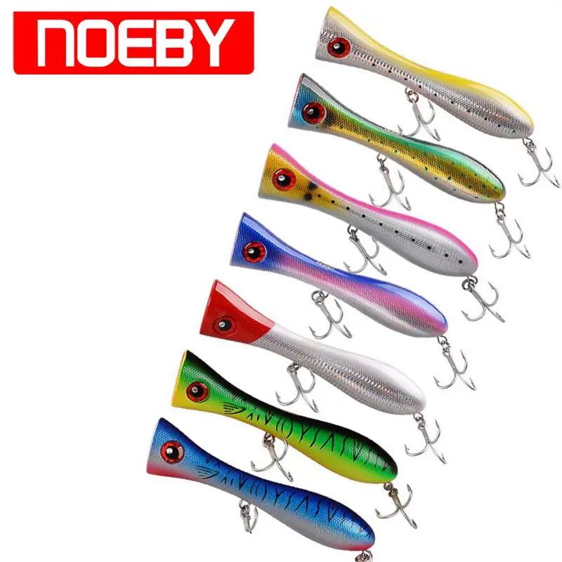 

NOEBY Big Fishing Popper Lure 205mm130g VMC Hook Top Water Hard ABS Plastic Bait Isca Artificial Para Pesca Leurre Peche Tackle