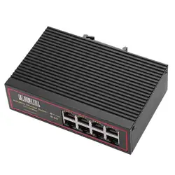 ALLOYSEED 8 Порты Промышленный Коммутатор Ethernet 10/100 Мбит/с сигнала укрепление din-рейку Тип сети коммутатор