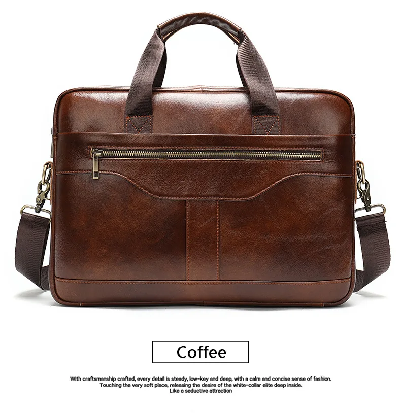 MVA New Arrivals Men`s Briefcase Quality Zipper Men`s Shoulder Bag and Genuine Leather Men Messenger Bag Men Casual Handbag