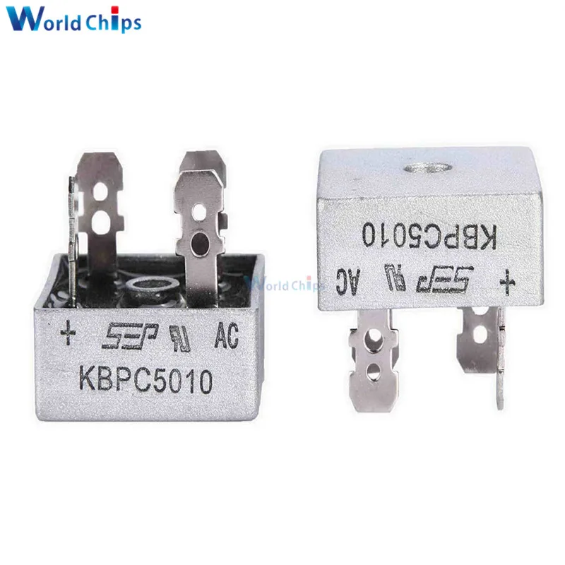Diode Bridge Rectifier 1PCS KBPC5010 50A 1000V Diode Bridge Rectifier Diode KBPC 5010 Power Rectifier Electronic Componentes