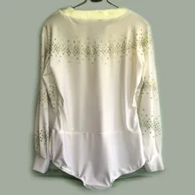 Новые мужские туфли для латинских танцев костюмы Длинные рукава со стразами туфли для латинских танцев, топ для мужские конкурс латиноамериканских танцев рубашки S-3XL F76