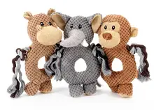 pet dog Voice small toy dogs cats toy monkey elephant ring pet toys pet Interactive educational toy 1pcs